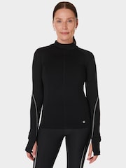 Sweaty Betty Black Infinity Merino Long Sleeve Running Top - Image 3 of 7