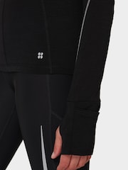 Sweaty Betty Black Infinity Merino Long Sleeve Running Top - Image 6 of 7