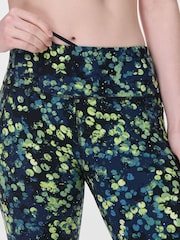 Sweaty Betty Dark Green 7/8 Length Power Workout Leggings - Image 3 of 8