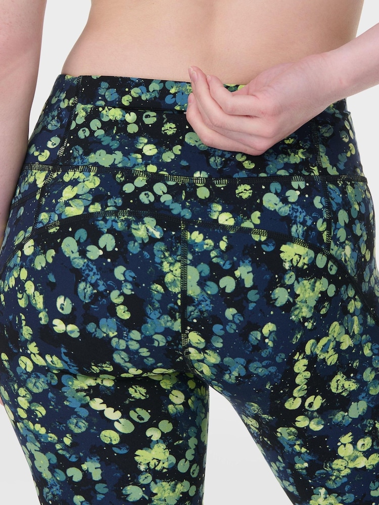 Sweaty Betty Dark Green 7/8 Length Power Workout Leggings - Image 4 of 8