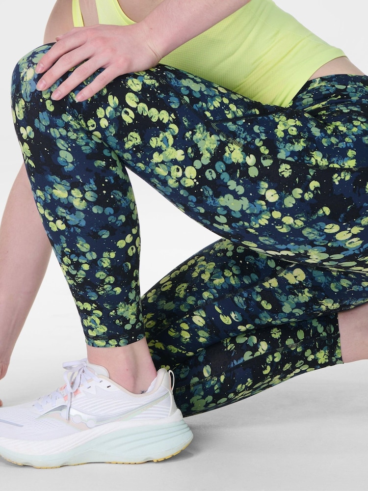Sweaty Betty Dark Green 7/8 Length Power Workout Leggings - Image 7 of 8