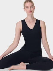 Sweaty Betty Black Gaia V-Neck Tank - Image 1 of 7