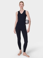 Sweaty Betty Black Gaia V-Neck Tank - Image 4 of 7