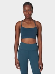 Sweaty Betty Blue Spirit Restored Seamless Yoga Bra - Image 2 of 7