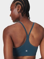 Sweaty Betty Blue Spirit Restored Seamless Yoga Bra - Image 5 of 7