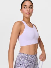 Sweaty Betty Light Purple Stamina Seamless Sports Bra - Image 3 of 7