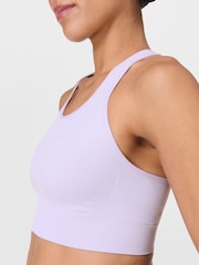 Sweaty Betty Light Purple Stamina Seamless Sports Bra - Image 5 of 7