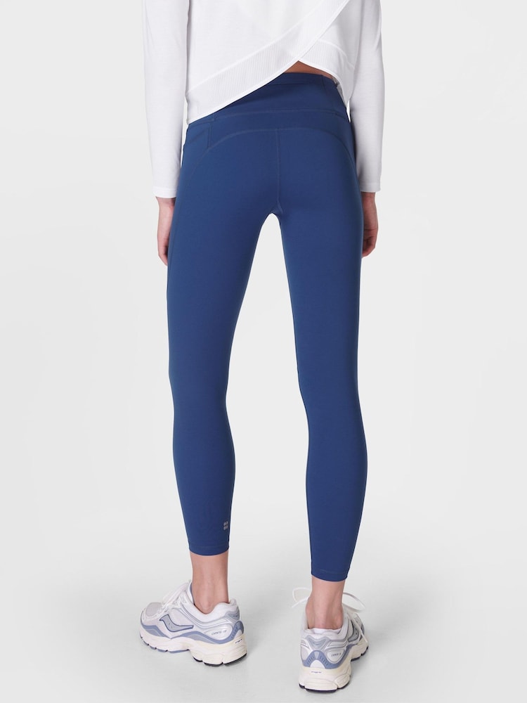 Sweaty Betty Aqua Blue Full Length Power 7/8 Workout Leggings - Image 3 of 7