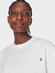 Sweaty Betty White Your Race Your Pace 100% Cotton T-Shirt - Image 5 of 6