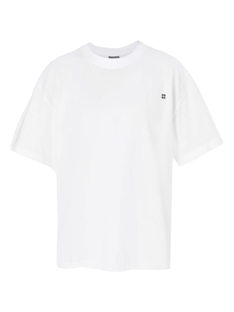 Sweaty Betty White Your Race Your Pace 100% Cotton T-Shirt - Image 6 of 6