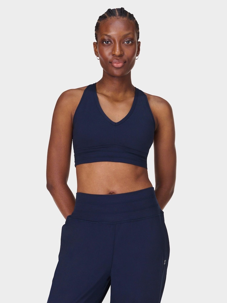 Sweaty Betty Blue Gaia Yoga Bra - Image 1 of 7