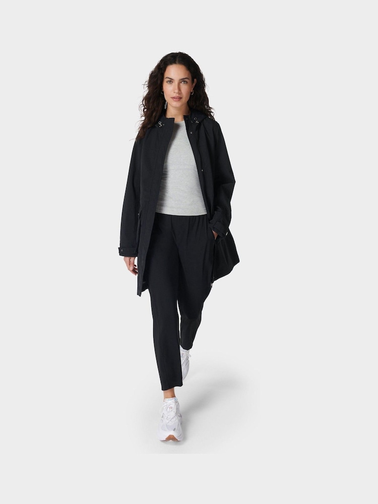 Sweaty Betty Black Stride Waterproof Coats - Image 1 of 12