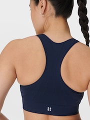 Sweaty Betty Blue Stamina Seamless Sports Bra - Image 4 of 7