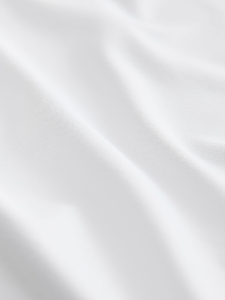 White Soft Touch Slinky Crew Neck Short Sleeve T-Shirt - Image 5 of 5 White Soft Touch Slinky Crew Neck Short Sleeve T-Shirt - Image 5 of 5