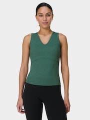 Sweaty Betty Green Gaia V-Neck Tank - Image 1 of 5