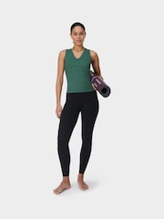 Sweaty Betty Green Gaia V-Neck Tank - Image 3 of 5