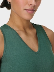 Sweaty Betty Green Gaia V-Neck Tank - Image 4 of 5