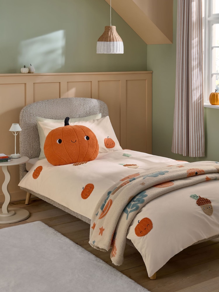 Tufted Halloween Duvet Cover and Pillowcase Set - Image 1 of 5 Tufted Halloween Duvet Cover and Pillowcase Set - Image 1 of 5