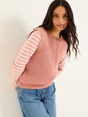 FatFace Heidi Pink 2in1 Tank Jersey - Image 1 of 6
