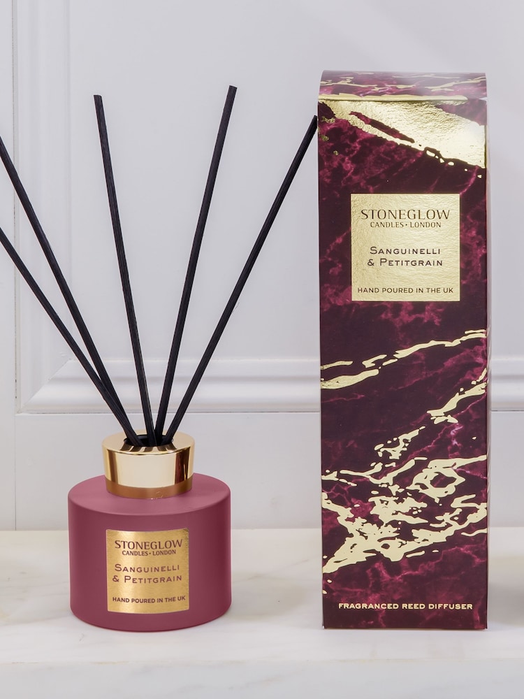 Stoneglow Sanguineli & Petitgrain 120ml Luna Reed Diffuser - Image 3 of 3 Stoneglow Sanguineli & Petitgrain 120ml Luna Reed Diffuser - Image 3 of 3