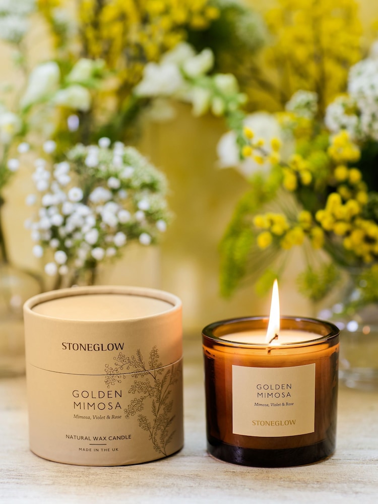 Stoneglow Golden Mimosa The Walled Garden Scented Candle - Image 2 of 2