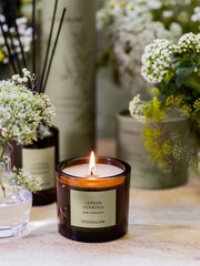Stoneglow Lemon Verbena The Walled Garden Scented Candle - Image 2 of 2