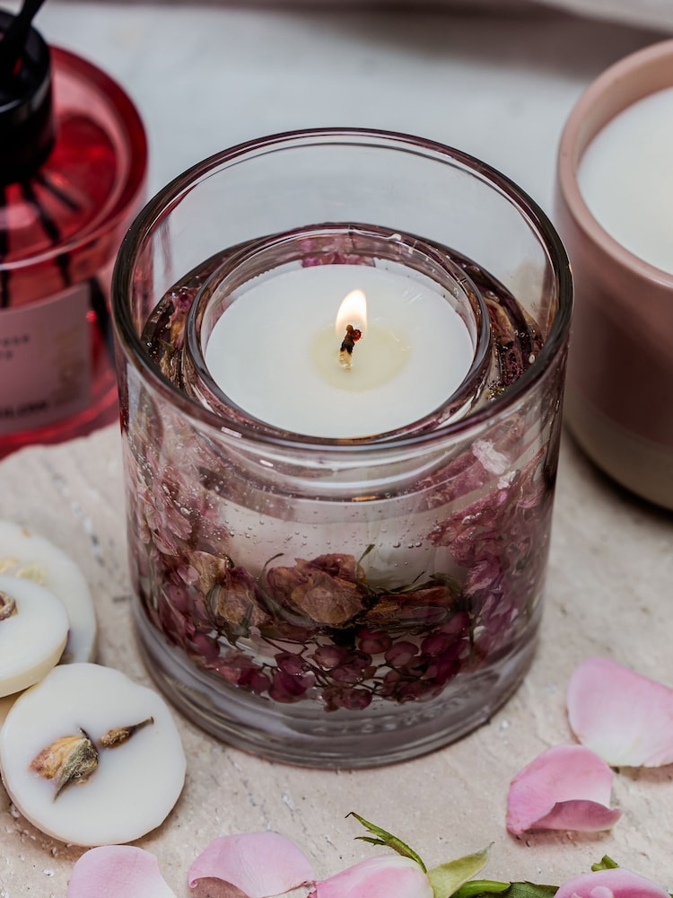 Stoneglow Elements Light Blush Rose & Peony Scented Candle - Image 2 of 2
