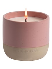 Stoneglow Elements Light Blush Rose & Peony Ceramic Scented Candle - Image 1 of 1
