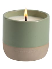 Stoneglow Elements Earth Apple & Lime Ceramic Scented Candle - Image 1 of 1