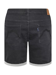 BadRhino Big & Tall Black Knitted Shorts - Image 6 of 6