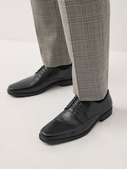 Black Leather Derby Shoes - Image 1 of 2