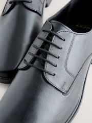 Black Leather Derby Shoes - Image 2 of 2