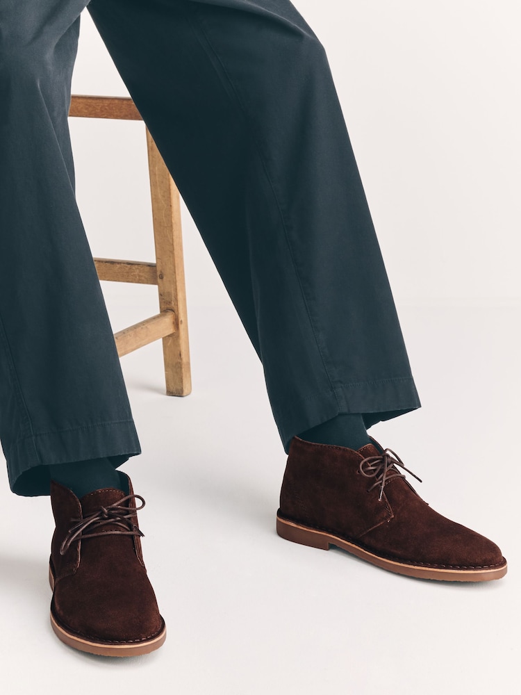 Brown Suede Desert Boots - Image 1 of 6