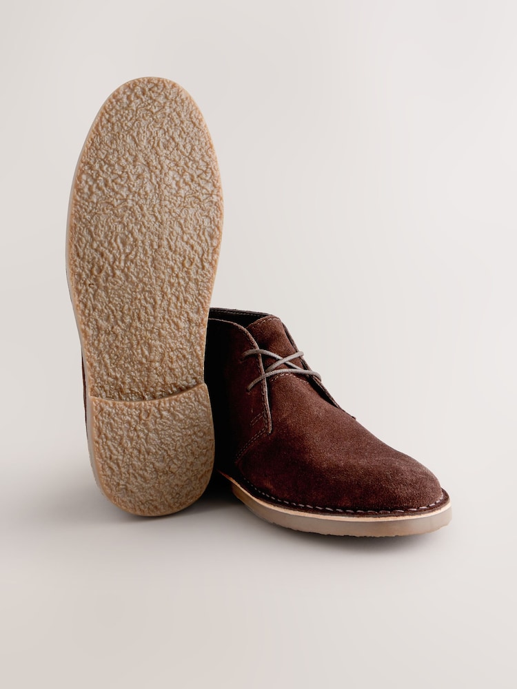 Brown Suede Desert Boots - Image 6 of 6