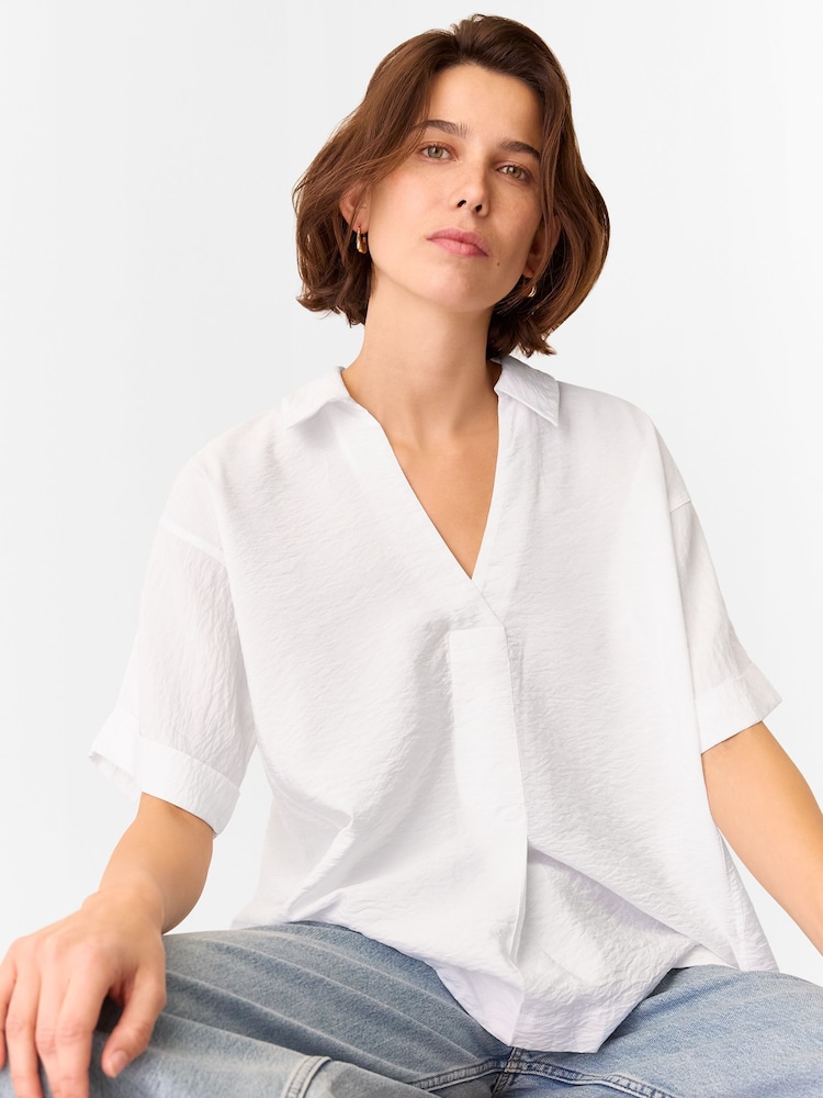 Whistles White Sasha Relaxed Shirt - Image 1 of 5