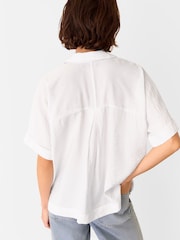 Whistles White Sasha Relaxed Shirt - Image 2 of 5