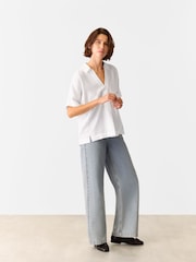 Whistles White Sasha Relaxed Shirt - Image 3 of 5