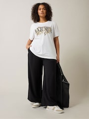 Evans Animal Foil Print White T-Shirt - Image 1 of 5