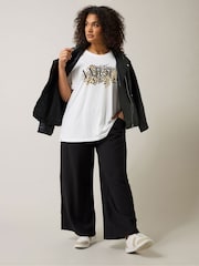 Evans Animal Foil Print White T-Shirt - Image 2 of 5