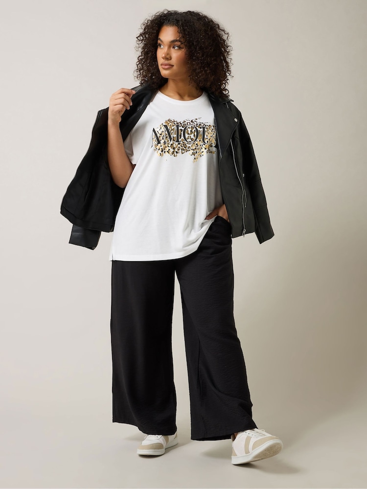 Evans Animal Foil Print White T-Shirt - Image 2 of 5
