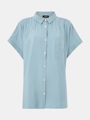 Whistles Blue Nicola Button Through Shirt - Image 5 of 5