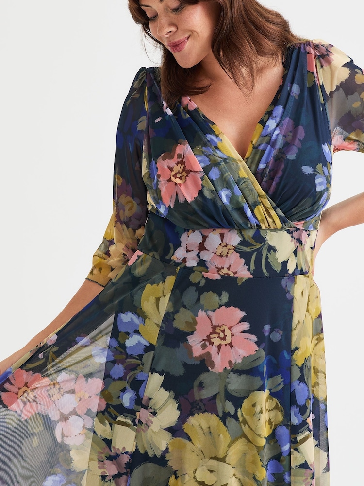 Scarlett & Jo Navy Verity Maxi Gown - Image 2 of 4