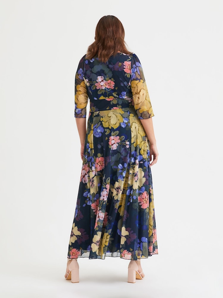 Scarlett & Jo Navy Verity Maxi Gown - Image 4 of 4