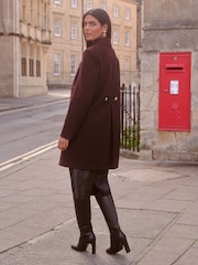 Love & Roses Berry Red Petite Frogging Coat - Image 2 of 4