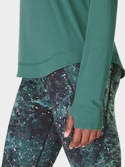 Sweaty Betty Green Breathe Easy Sleeve Top - Image 5 of 7