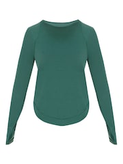 Sweaty Betty Green Breathe Easy Sleeve Top - Image 7 of 7