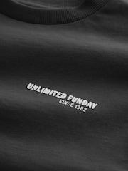 Black Slogan 100% Cotton Short Sleeve Back Print T-Shirt (3mths-7yrs) - Image 3 of 4