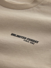 Cement Slogan 100% Cotton Short Sleeve Back Print T-Shirt (3mths-7yrs) - Image 3 of 4