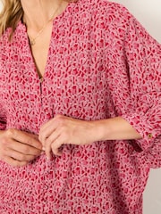 FatFace Beckett Red Tapestry Geo Blouse - Image 3 of 5