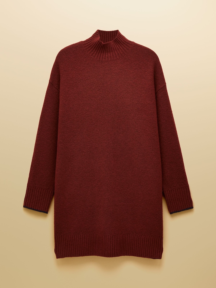 Joules Hailey Wine Red Knitted Dress - Image 9 of 9 Joules Hailey Wine Red Knitted Dress - Image 9 of 9
